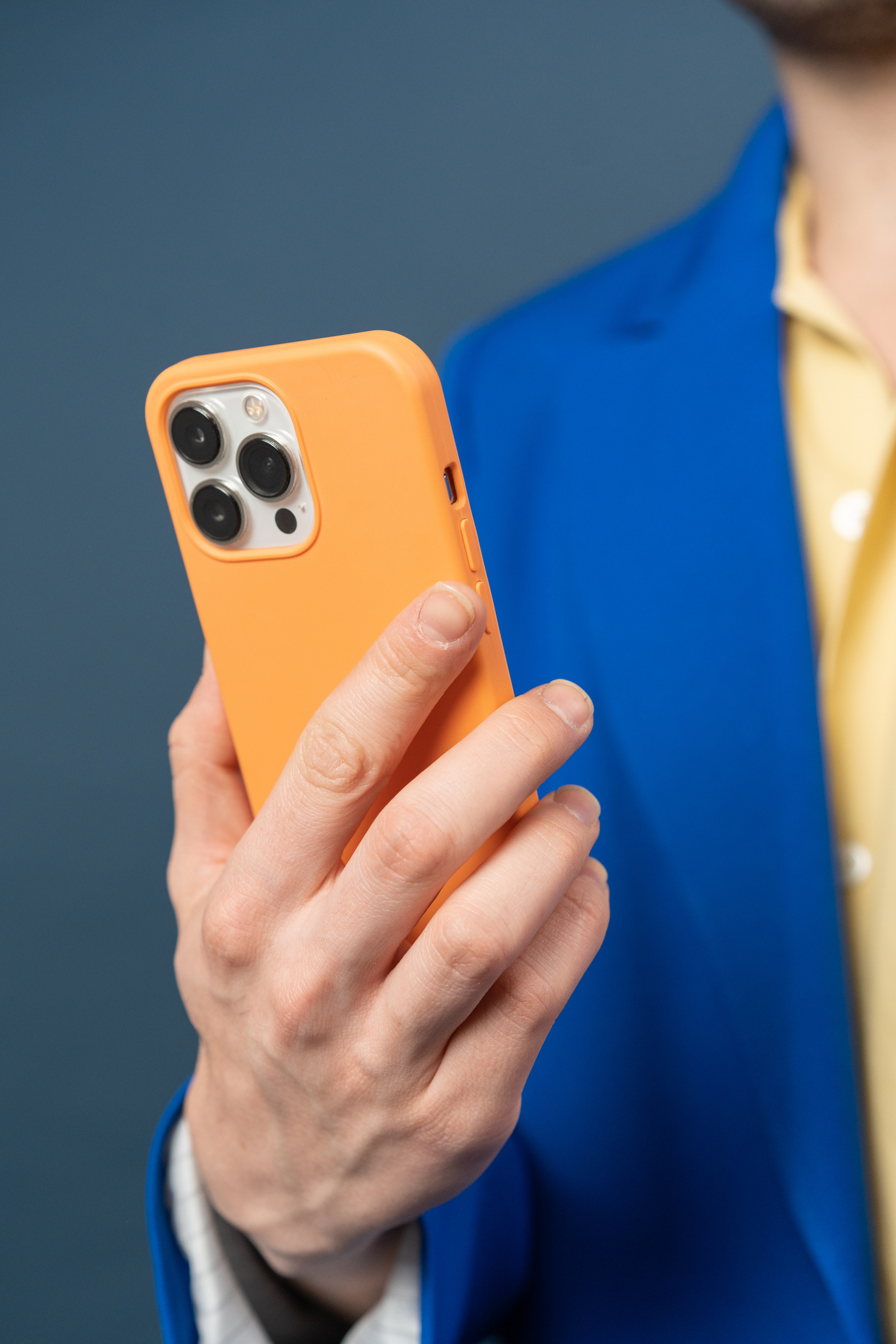 Tech Humans Person Holding a Smartphone